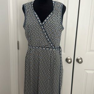 Max studio summer dress - pattern - side tie - L